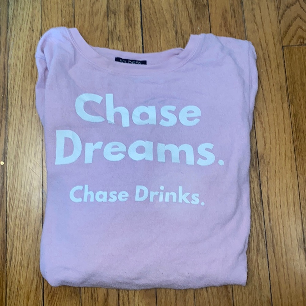 Light Pink/purple Wildfox sweatshirt / long sleeve